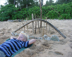 Boy on beach